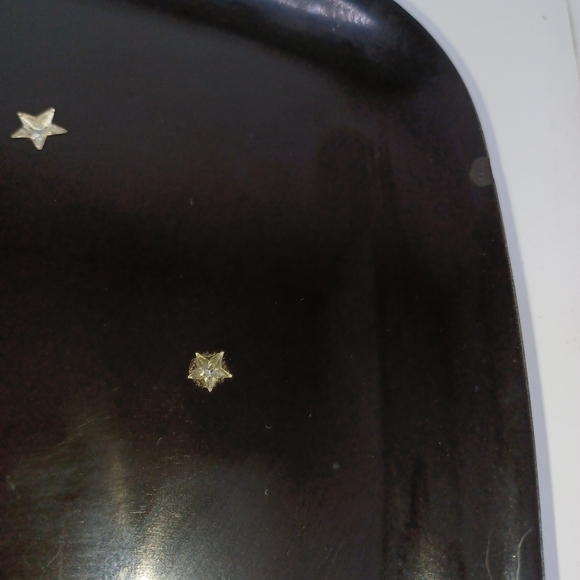 Vintage Couroc Owl Inlaid Tray 12 × 9 in Black Gold - Picture 10 of 13